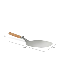 119.png 12" Pizza Peel Oak and Stainless Steel