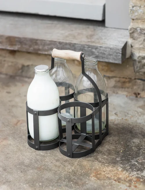 c4.webp Original Milk Bottle Holder x 4 Carbon