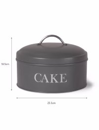 Original Round Cake Tin Charcoal