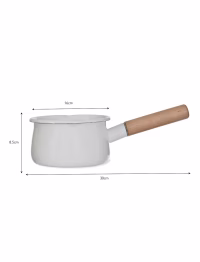 c92.avif Enamel Milk Pan Warm White