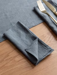 ccc7.avif Classic Napkins Set of 4 Charcoal