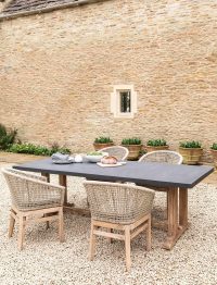 Burcot Dining Table Large Slate Grey