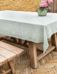 e3.webp Oaksey Checked Tablecloth 160x320cm Rosemary