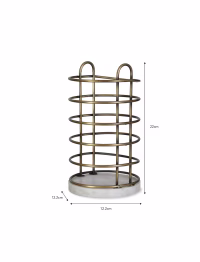 e8.avif Brompton Utensil Holder Antique Brass