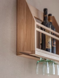 Hambledon Wine Glass Shelf - Oak
