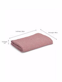 eee2-2.avif Oaksey Checked Tablecloth 140x230cm Rust