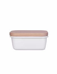 fff3.avif Enamel Butter Dish Warm White