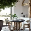 Burcot Round Dining Table Medium Slate Grey