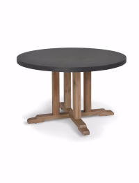 Burcot Round Dining Table Medium Slate Grey