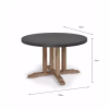 Burcot Round Dining Table Medium Slate Grey