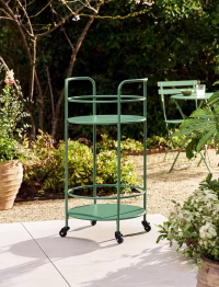Rive Droite Drinks Trolley Thistle Green