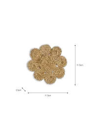 Enslow Jute Coasters Set of 4 Natural