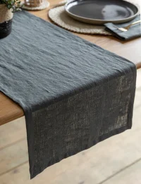 h.webp Classic Table Runner Charcoal