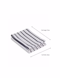 Bampton Tea Towels Set of 2 Warm White