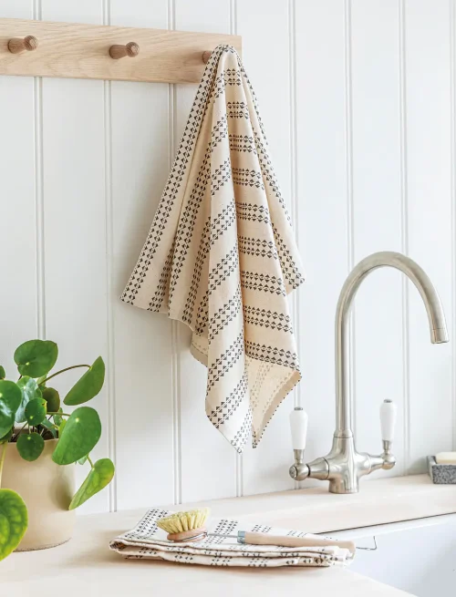 Hatherop Tea Towels Set of 2 Charcoal