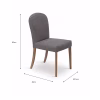 Knightcote Dining Chair Set of 2 Grey