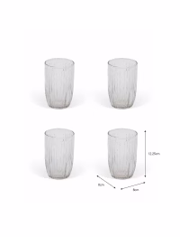 r9.avif Northmoor Ribbed Tall Tumblers Set of 4 Glass