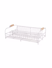 s10.avif Classic Wire Dish Rack Chalk
