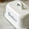 u3.avif Enamel Butter Dish with Lid White