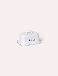 u5.avif Enamel Butter Dish with Lid White