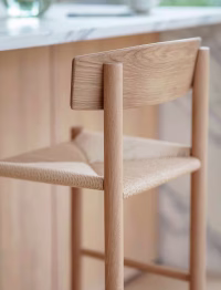 Longworth Bar Stool With Back Natural