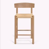 Longworth Bar Stool With Back Natural