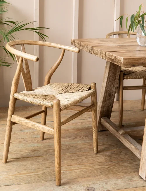 w.webp Chilthorne Wishbone Dining Chair Set of 2 Natural