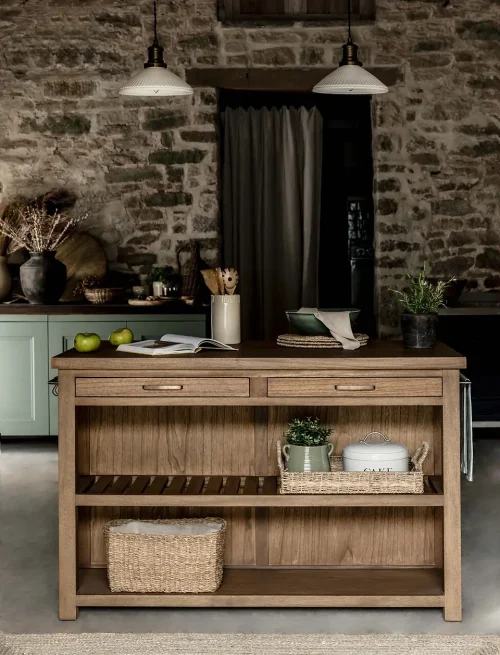 xxx.webp Walcote Kitchen Island Natural Wood