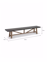 zz3.avif Chilford Bench Large Grey